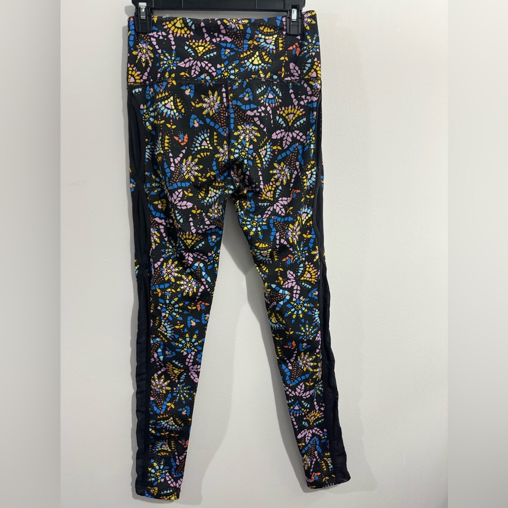 Free People Movement Liza Illusion Mesh Quick Dry High Rise Leggings Size Small - Picture 3 of 4